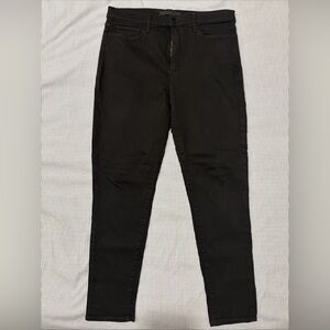 Joe's Jeans Flawless The Charlie High Rise Skinny Crop Jeans Women Sz 33 Black